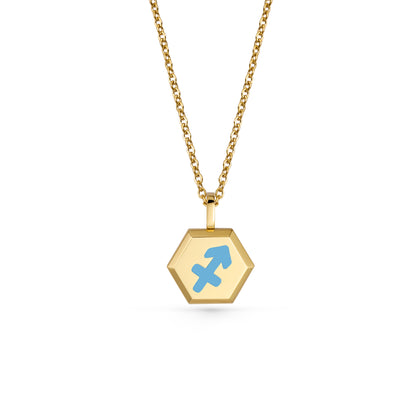 Sagittarius Zodiac Pendant Necklace (Gold / Silver)
