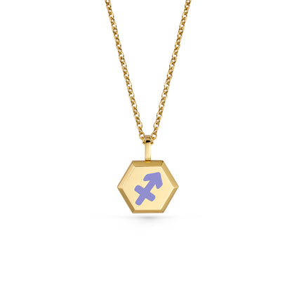 Sagittarius Zodiac Pendant Necklace (Gold / Silver)