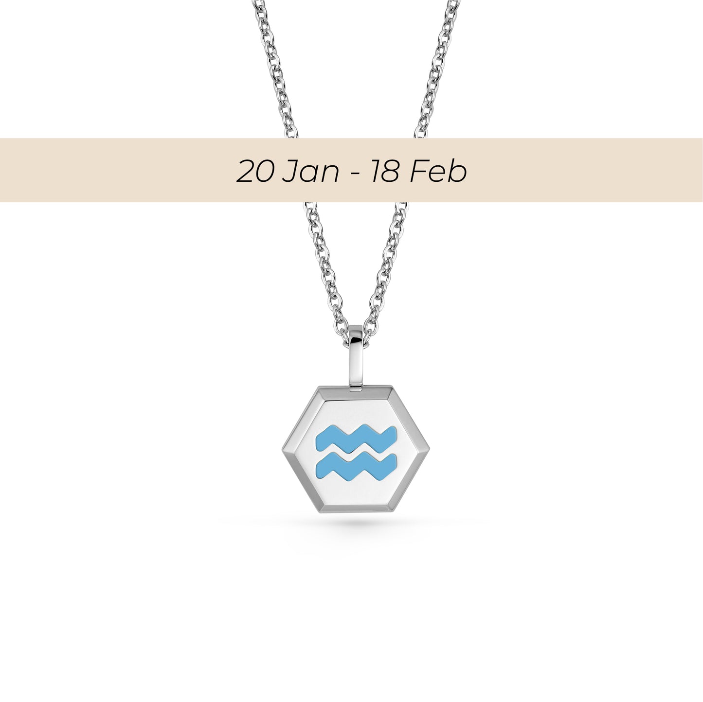 Aquarius Zodiac Pendant Necklace