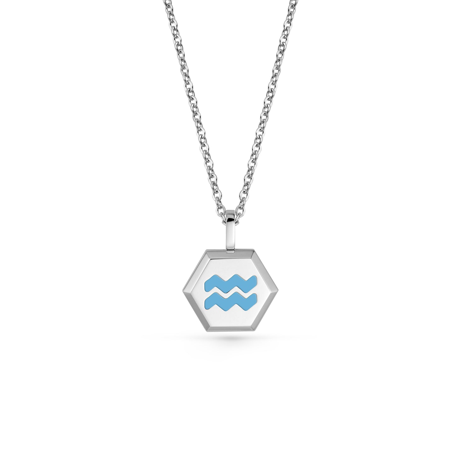 Aquarius Zodiac Pendant Necklace (Gold / Silver)