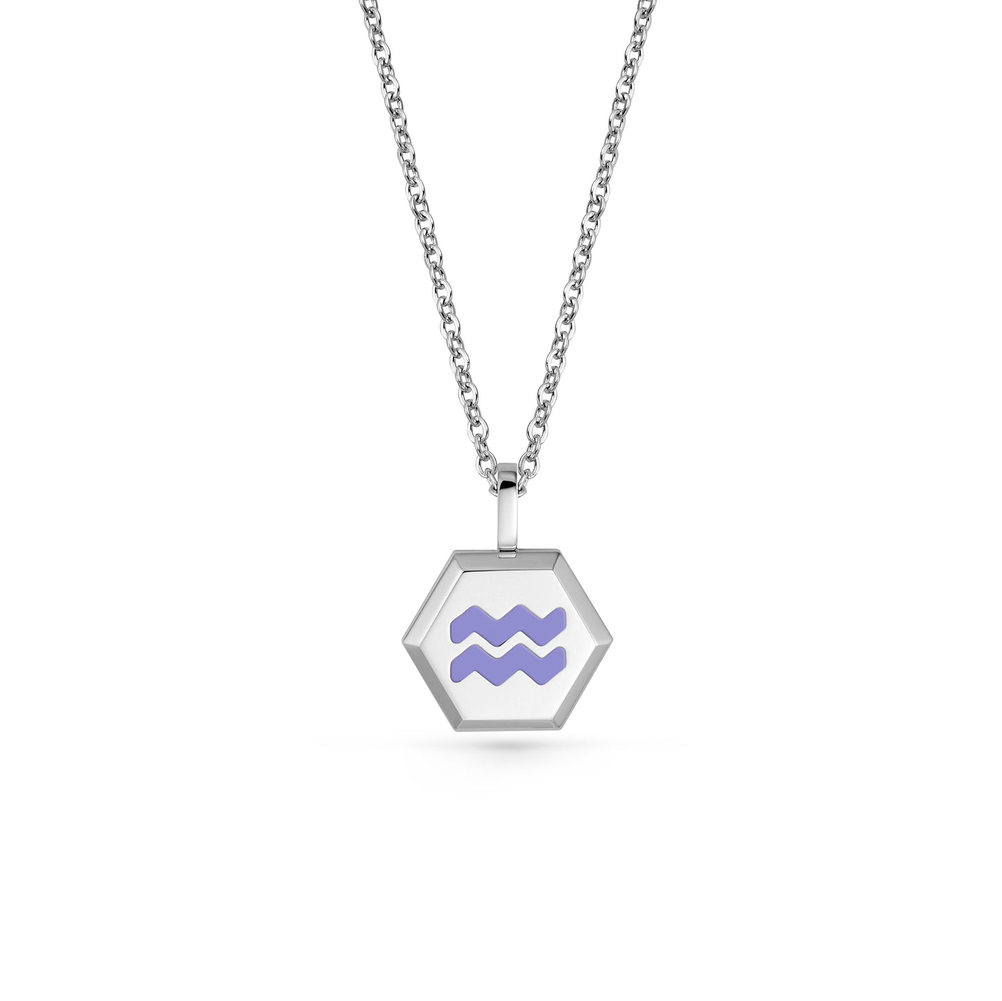 Aquarius Zodiac Pendant Necklace (Gold / Silver)