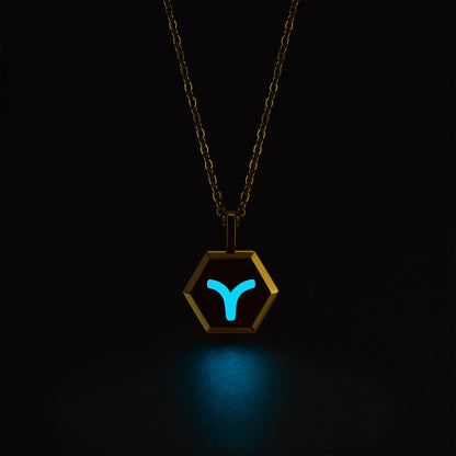 Aries Zodiac Pendant Necklace (Gold / Silver)