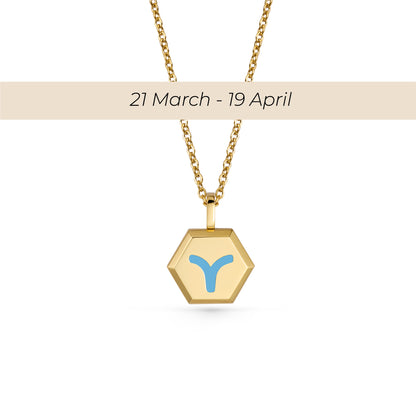 Aries Zodiac Pendant Necklace