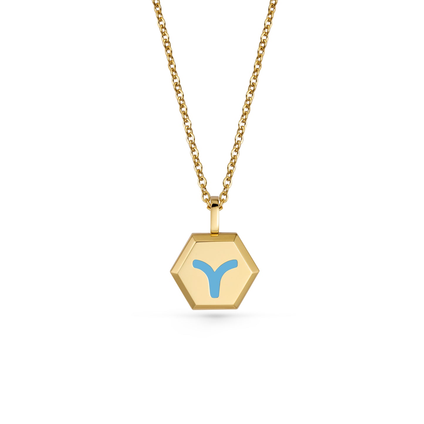 Aries Zodiac Pendant Necklace (Gold / Silver)