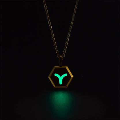 Aries Zodiac Pendant Necklace (Gold / Silver)