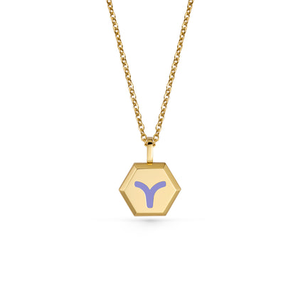 Aries Zodiac Pendant Necklace (Gold / Silver)