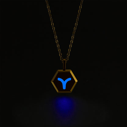Aries Zodiac Pendant Necklace (Gold / Silver)