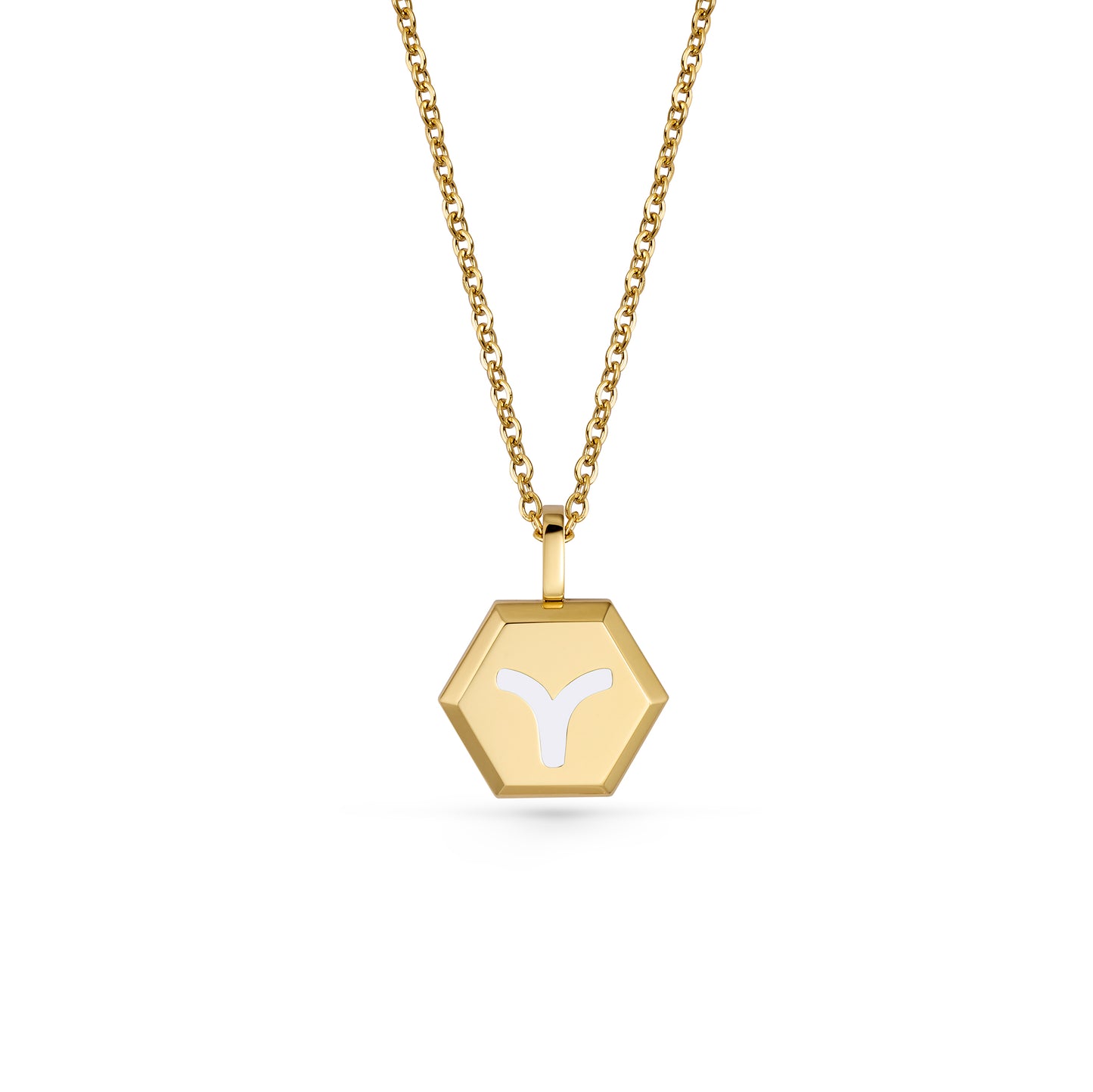 Aries Zodiac Pendant Necklace (Gold / Silver)
