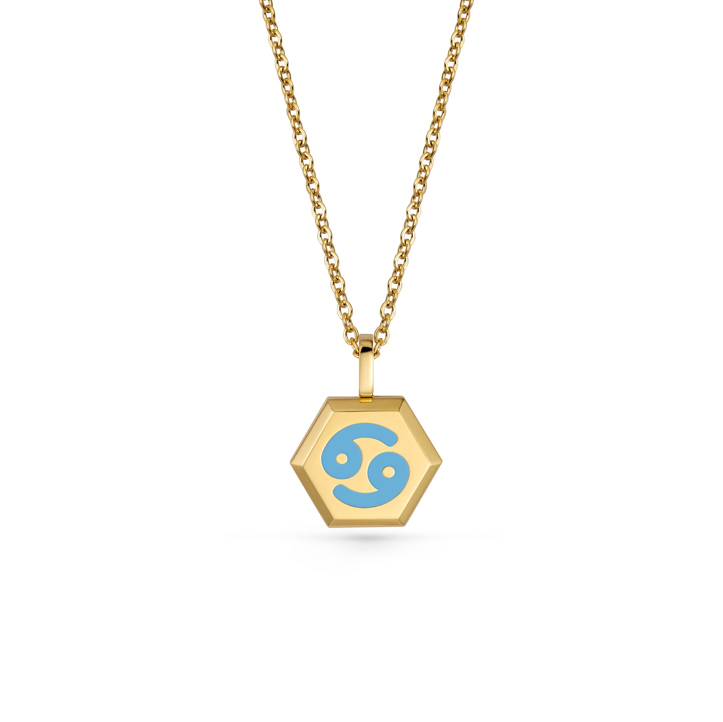 Cancer Zodiac Pendant Necklace (Gold / Silver)