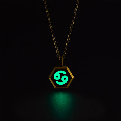 Cancer Zodiac Pendant Necklace (Gold / Silver)