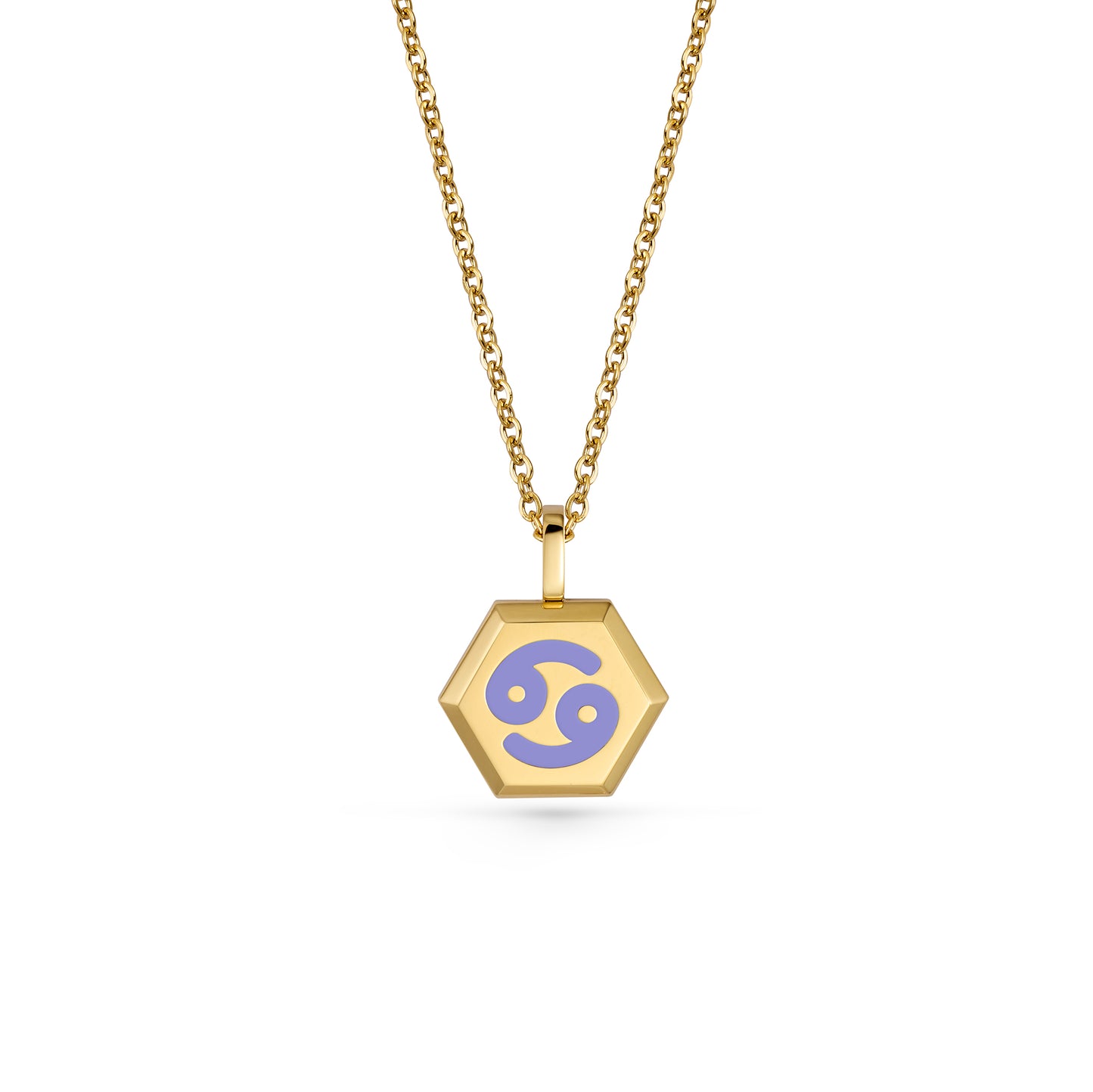 Cancer Zodiac Pendant Necklace (Gold / Silver)