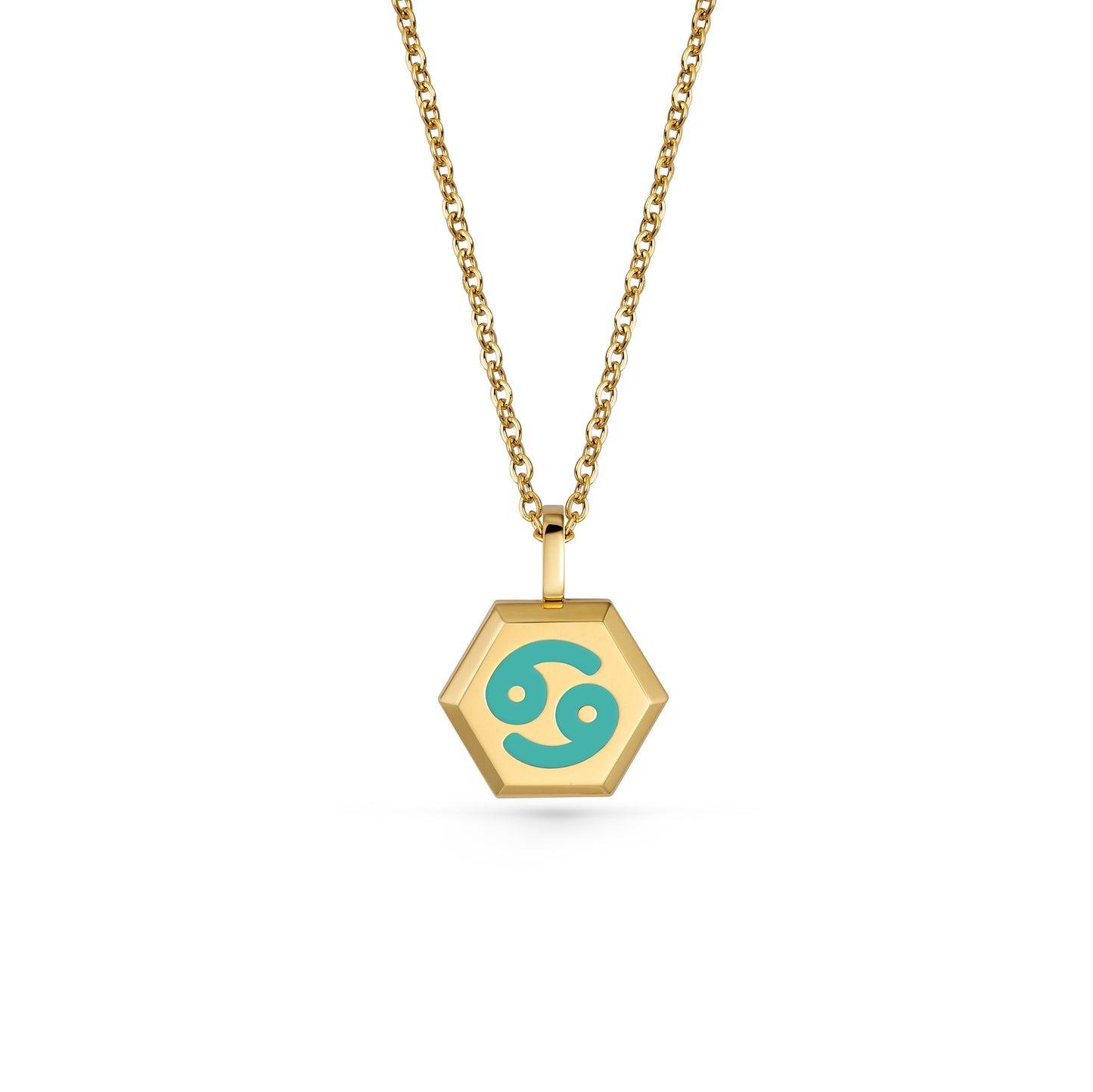 Cancer Zodiac Pendant Necklace (Gold / Silver)