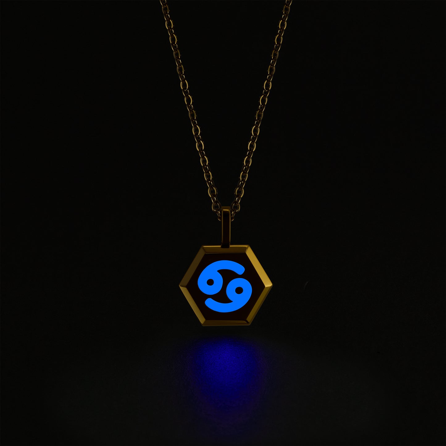 Cancer Zodiac Pendant Necklace (Gold / Silver)