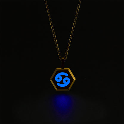 Cancer Zodiac Pendant Necklace (Gold / Silver)
