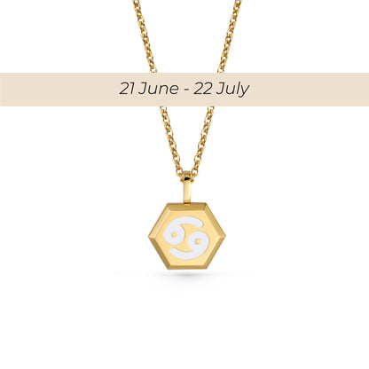Cancer Zodiac Pendant Necklace