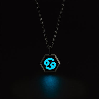 Cancer Zodiac Pendant Necklace (Gold / Silver)