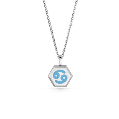 Cancer Zodiac Pendant Necklace (Gold / Silver)