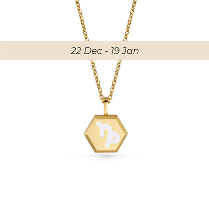 Capricorn Zodiac Pendant Necklace