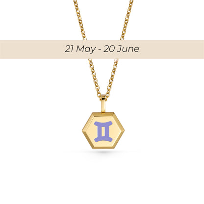 Gemini Zodiac Pendant Necklace