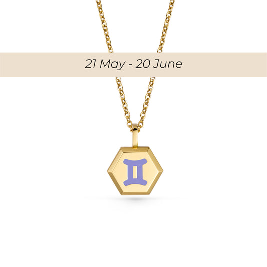 Gemini Zodiac Pendant Necklace