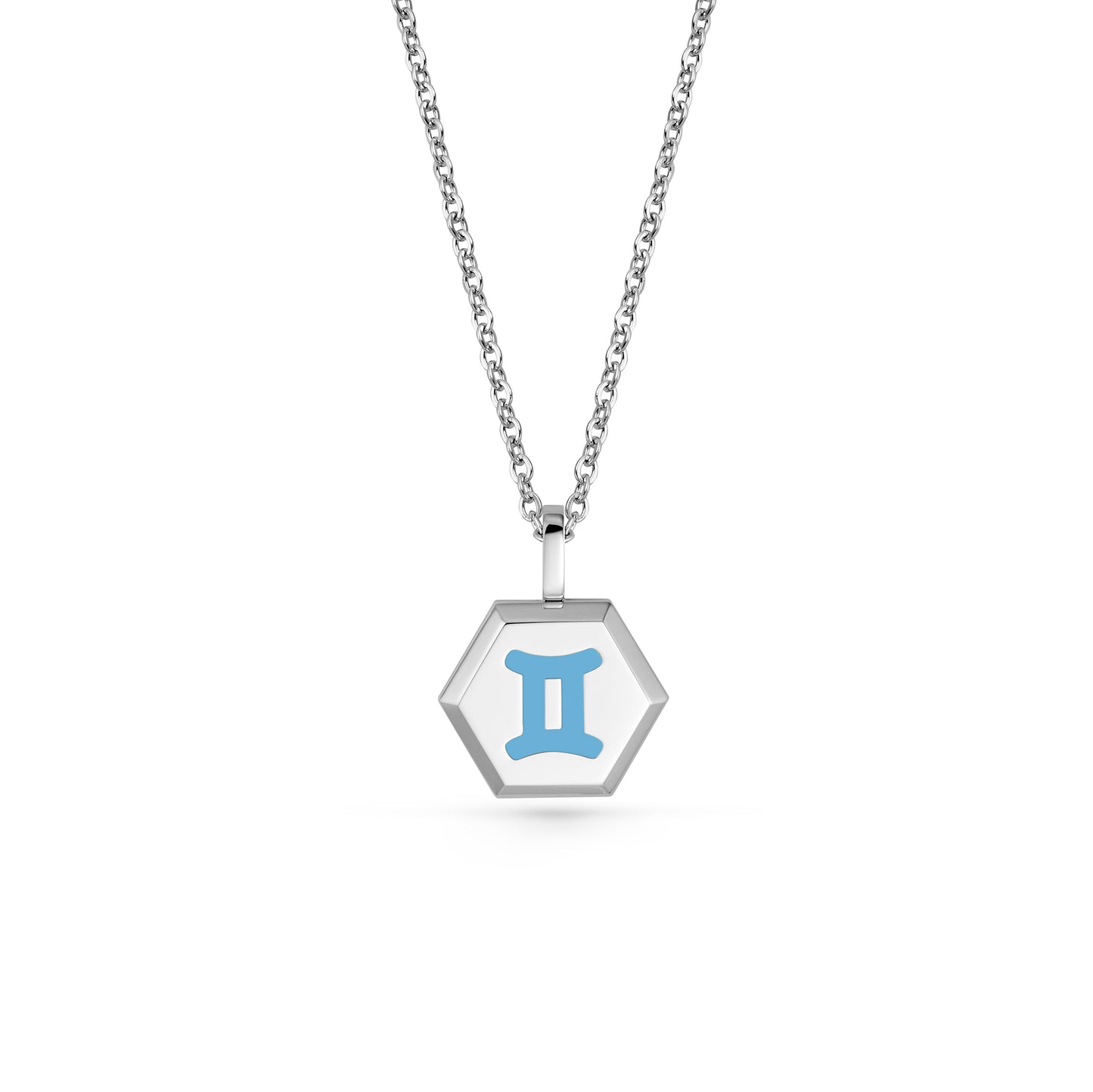 Gemini Zodiac Pendant Necklace (Gold / Silver)