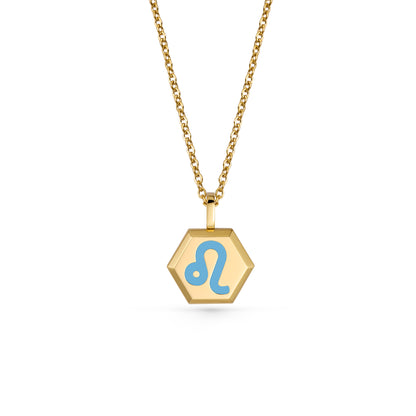 Leo Zodiac Pendant Necklace (Gold / Silver)