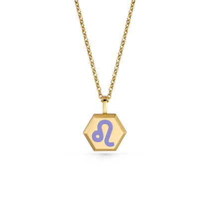 Leo Zodiac Pendant Necklace (Gold / Silver)