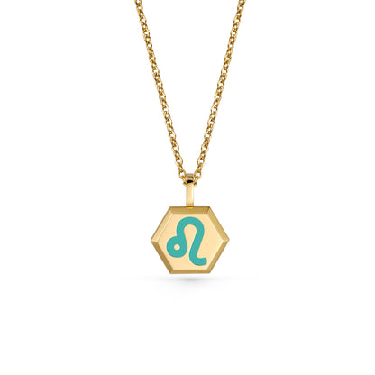 Leo Zodiac Pendant Necklace (Gold / Silver)