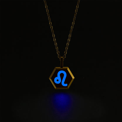 Leo Zodiac Pendant Necklace (Gold / Silver)