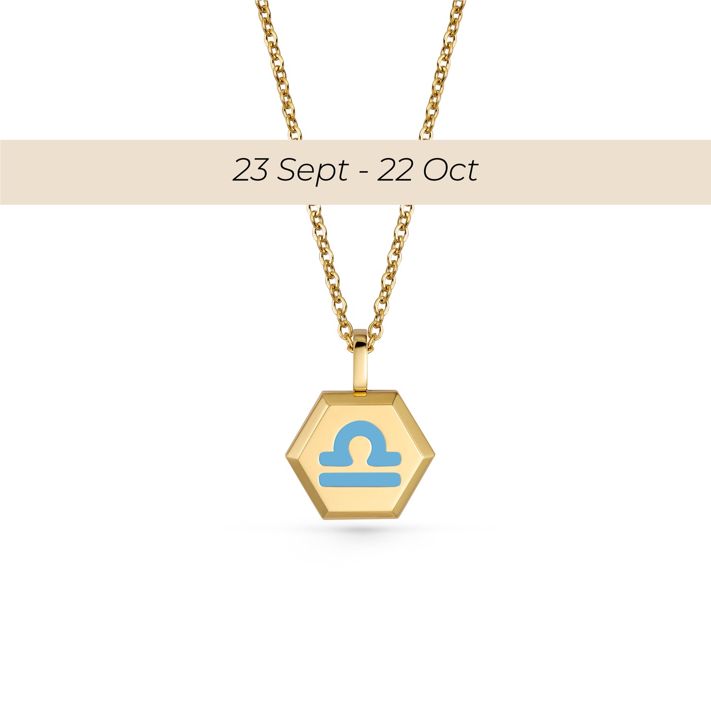 Libra Zodiac Pendant Necklace
