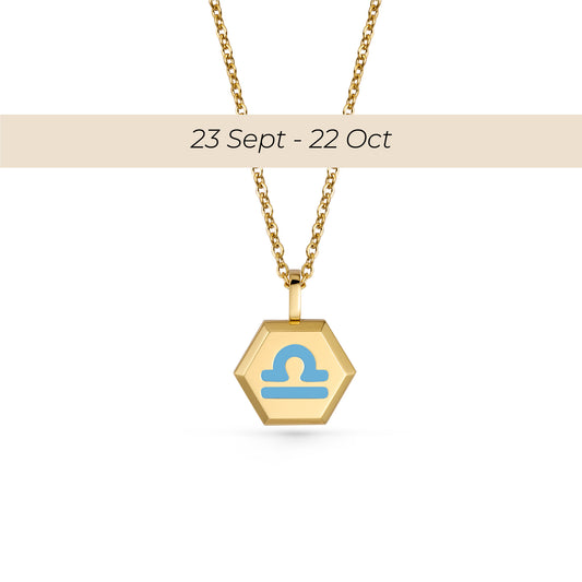 Libra Zodiac Pendant Necklace
