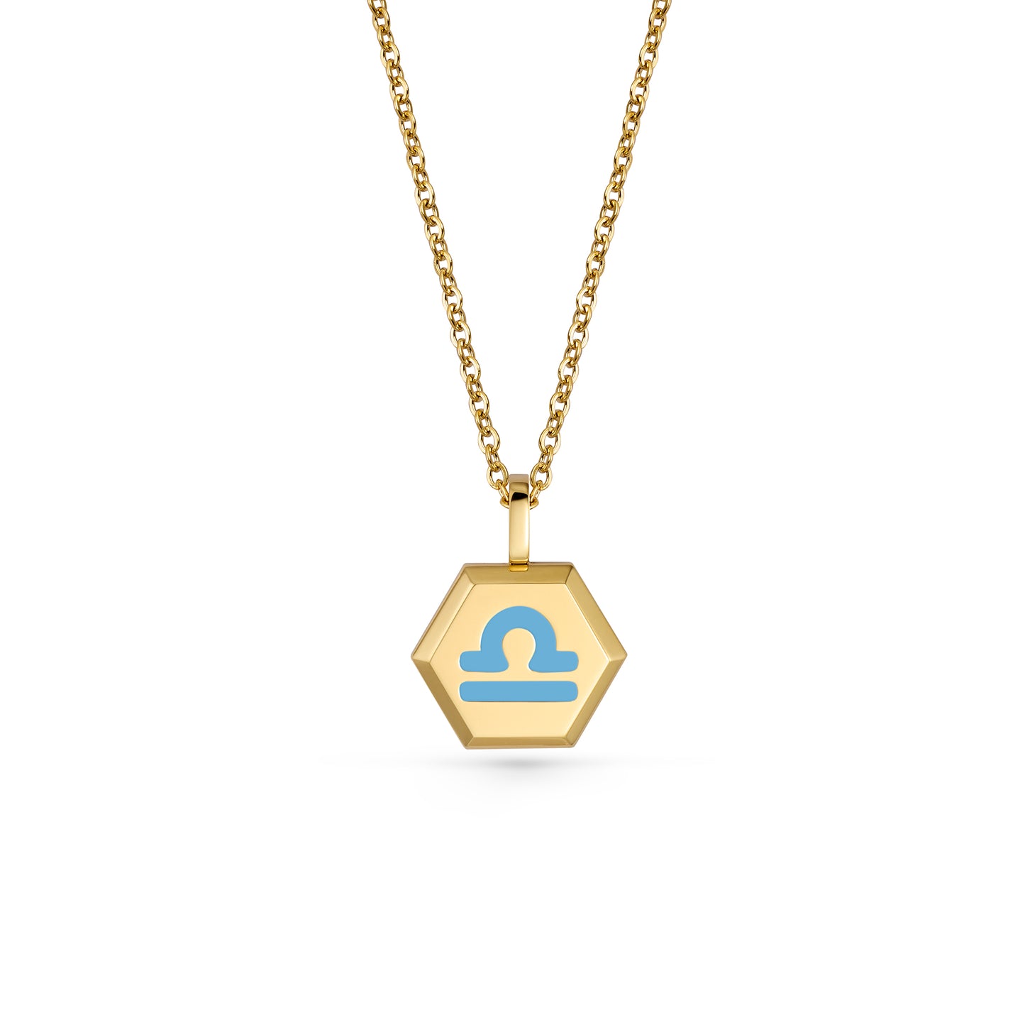 Libra Zodiac Pendant Necklace (Gold / Silver)