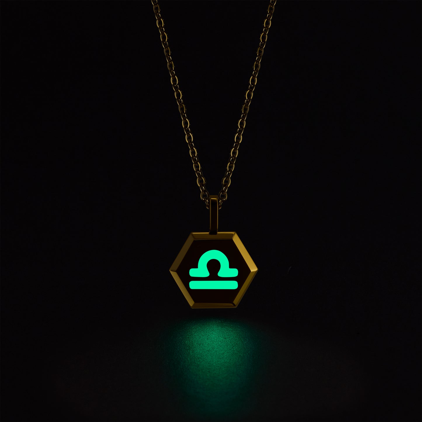 Libra Zodiac Pendant Necklace (Gold / Silver)