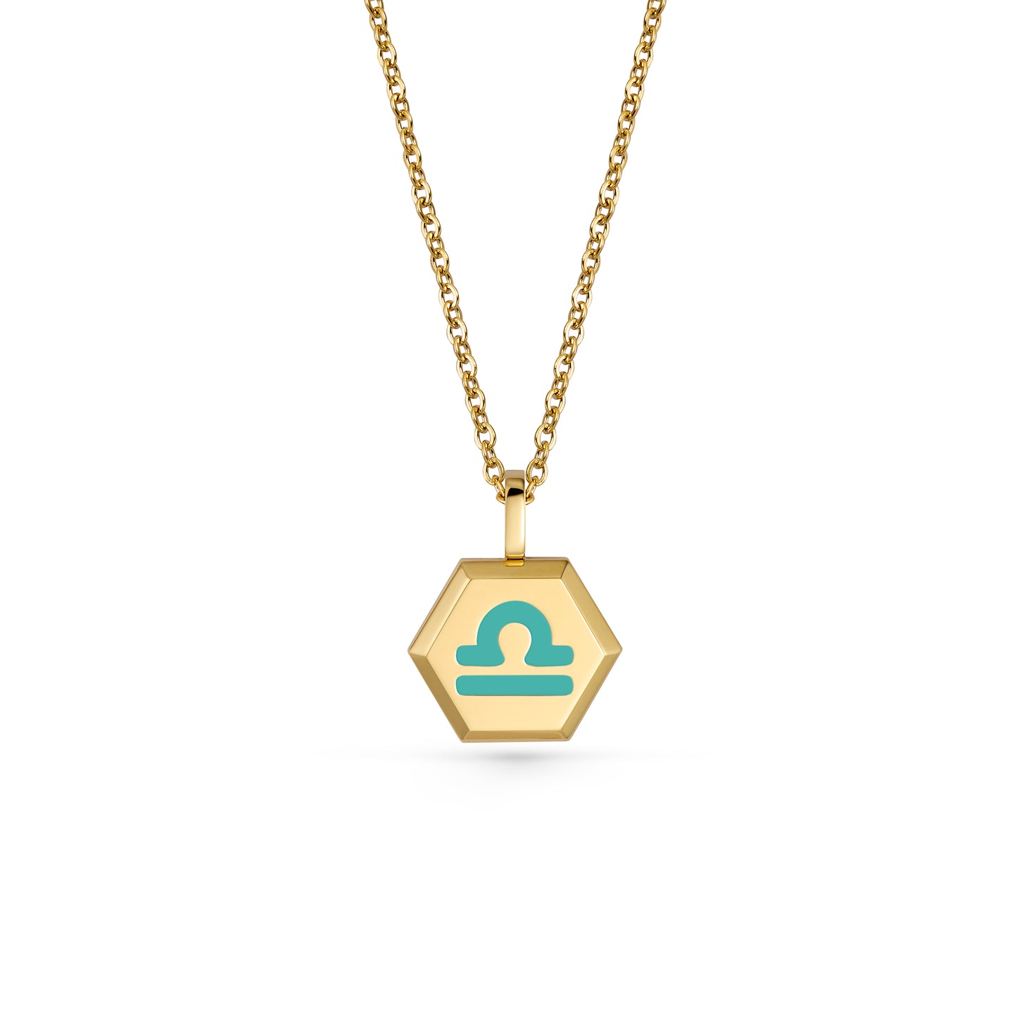 Libra Zodiac Pendant Necklace (Gold / Silver)