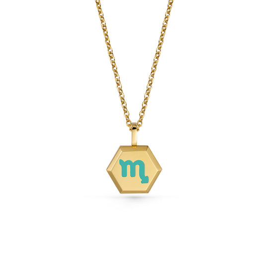 Scorpio Zodiac Pendant Necklace (Gold / Silver)