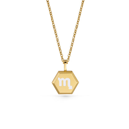 Scorpio Zodiac Pendant Necklace (Gold / Silver)