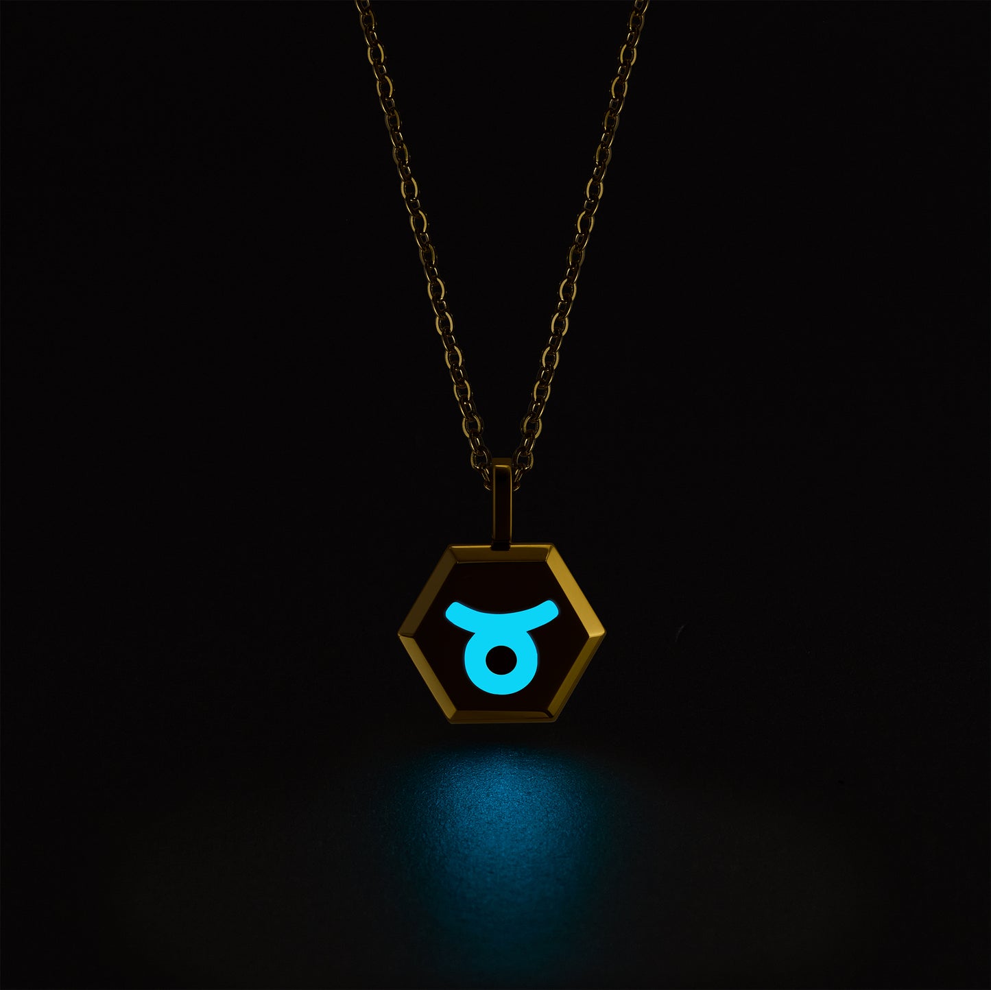 Taurus Zodiac Pendant Necklace (Gold / Silver)
