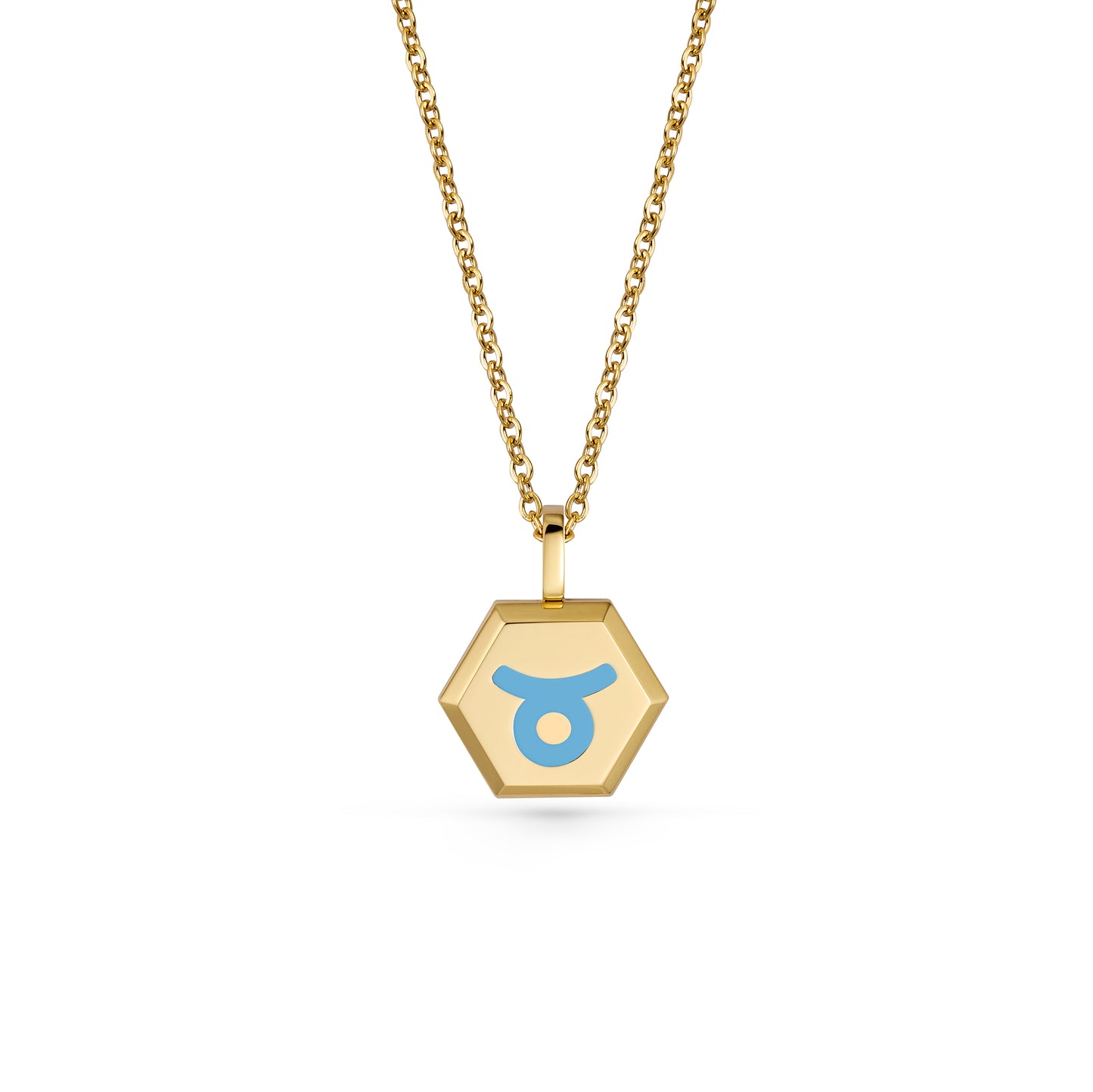 Taurus Zodiac Pendant Necklace (Gold / Silver)
