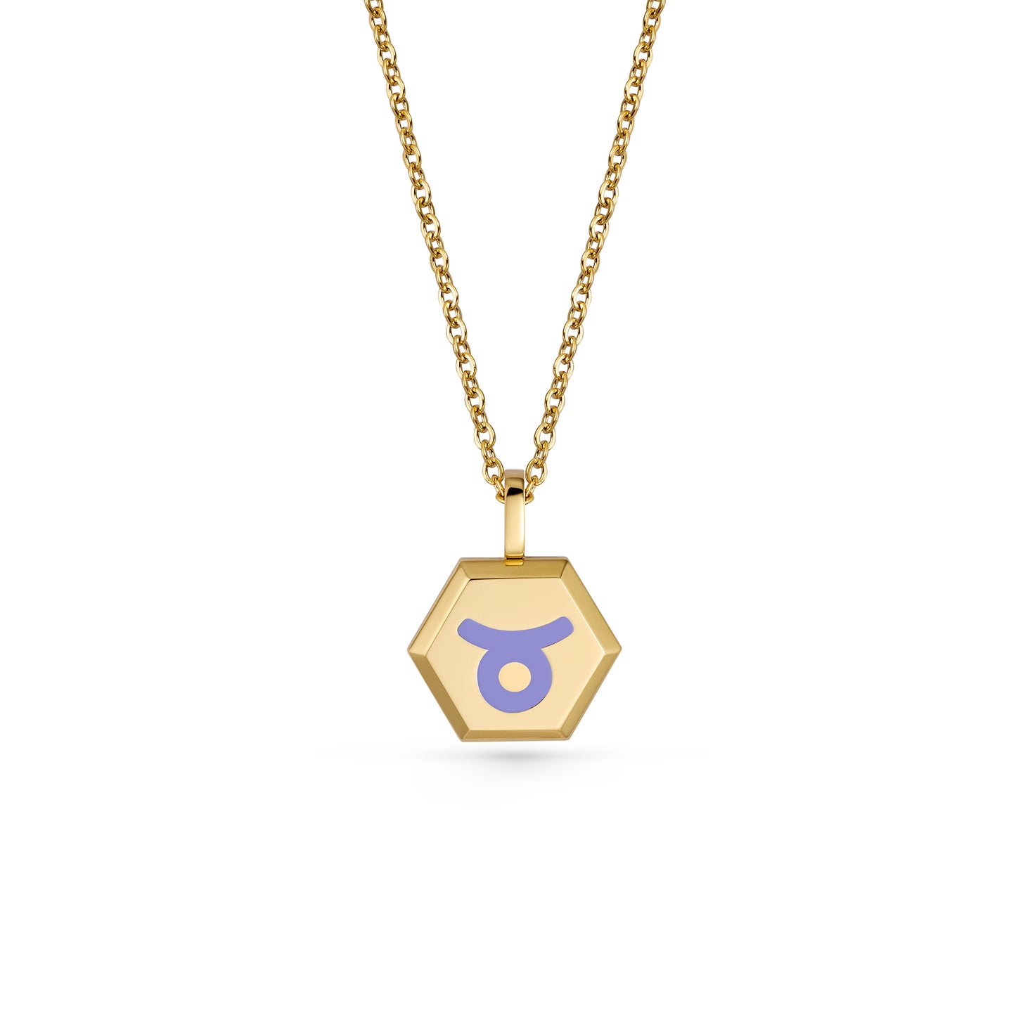 Taurus Zodiac Pendant Necklace (Gold / Silver)