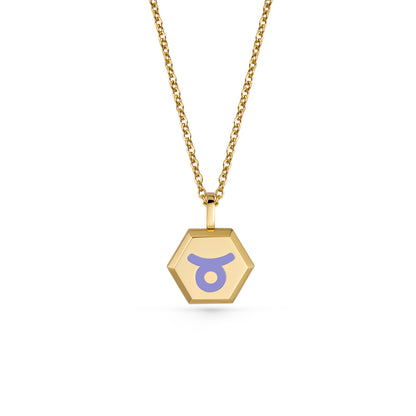 Taurus Zodiac Pendant Necklace (Gold / Silver)