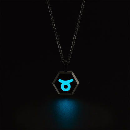 Taurus Zodiac Pendant Necklace (Gold / Silver)