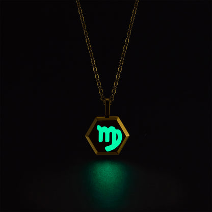 Virgo Zodiac Pendant Necklace (Gold / Silver)
