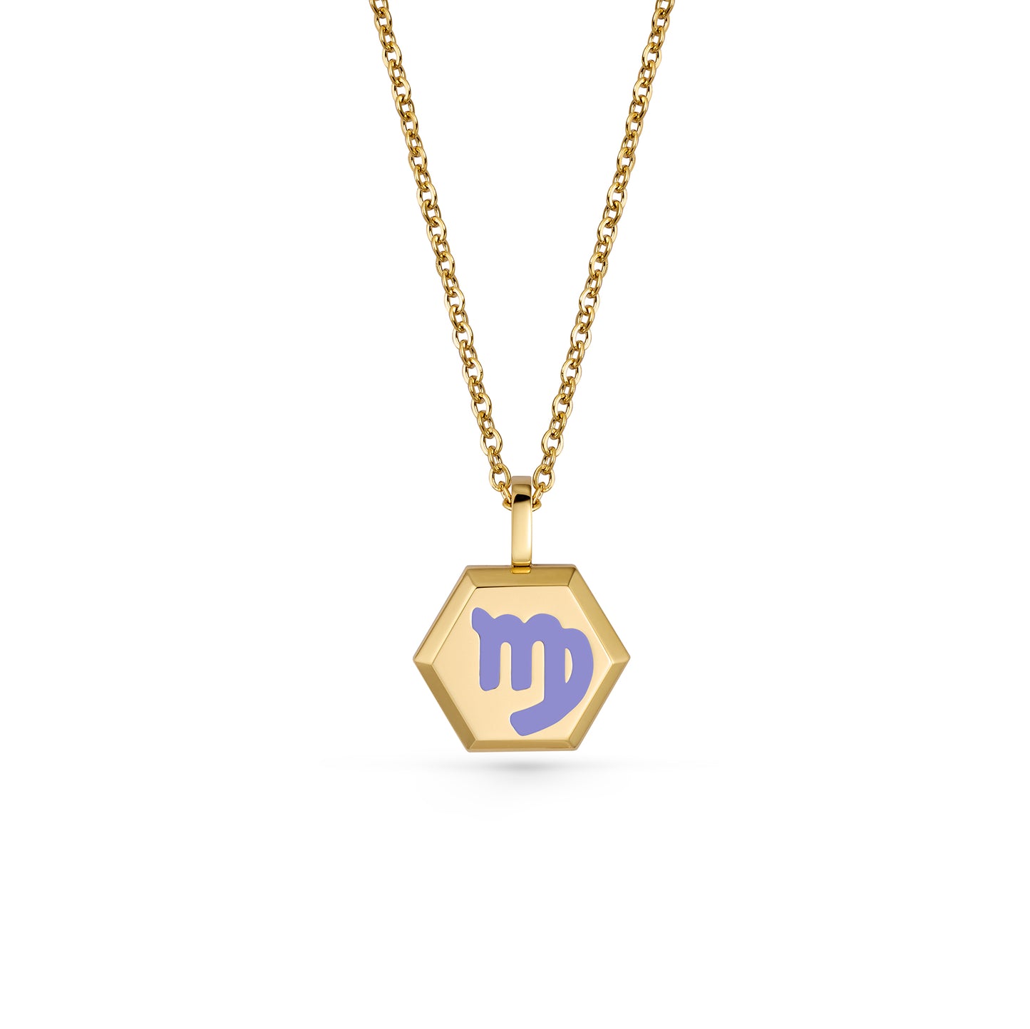 Virgo Zodiac Pendant Necklace (Gold / Silver)