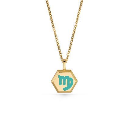 Virgo Zodiac Pendant Necklace (Gold / Silver)
