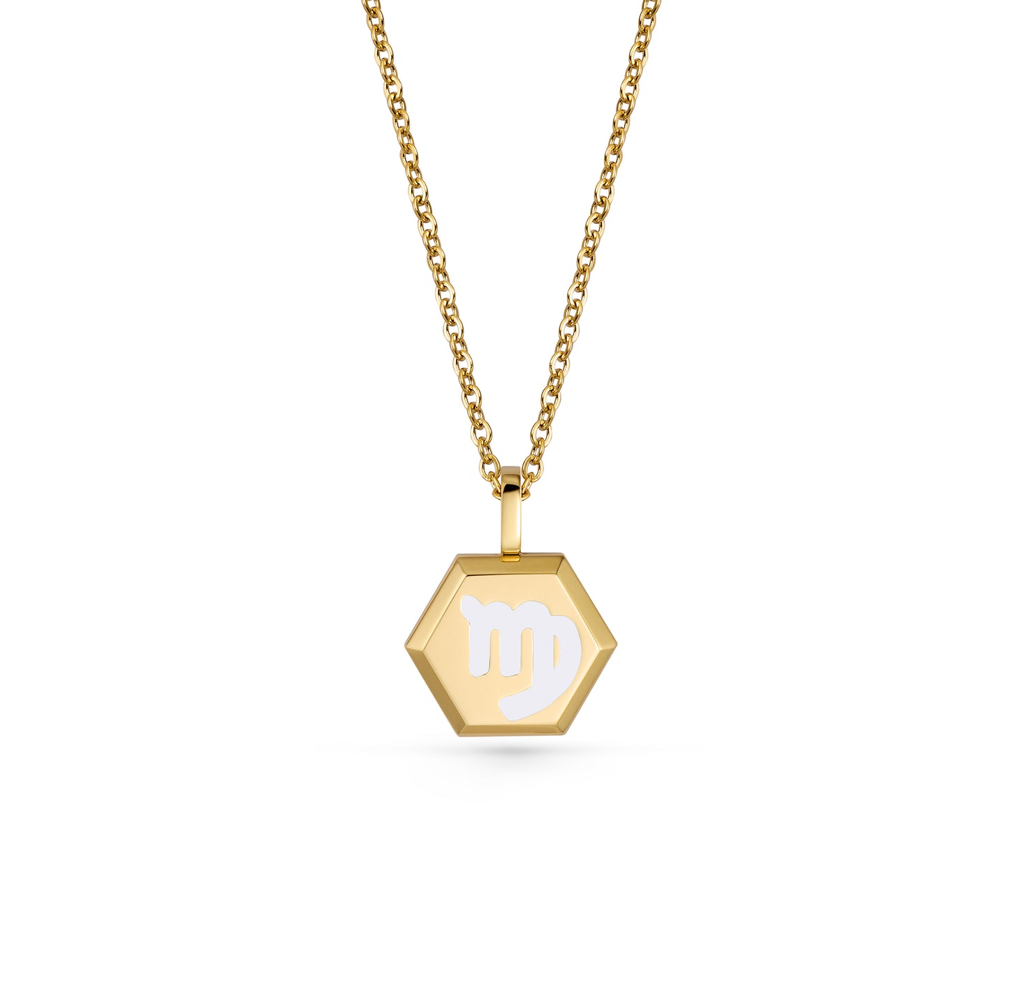 Virgo Zodiac Pendant Necklace (Gold / Silver)