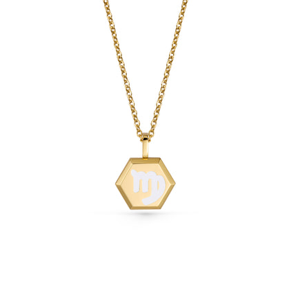 Virgo Zodiac Pendant Necklace (Gold / Silver)